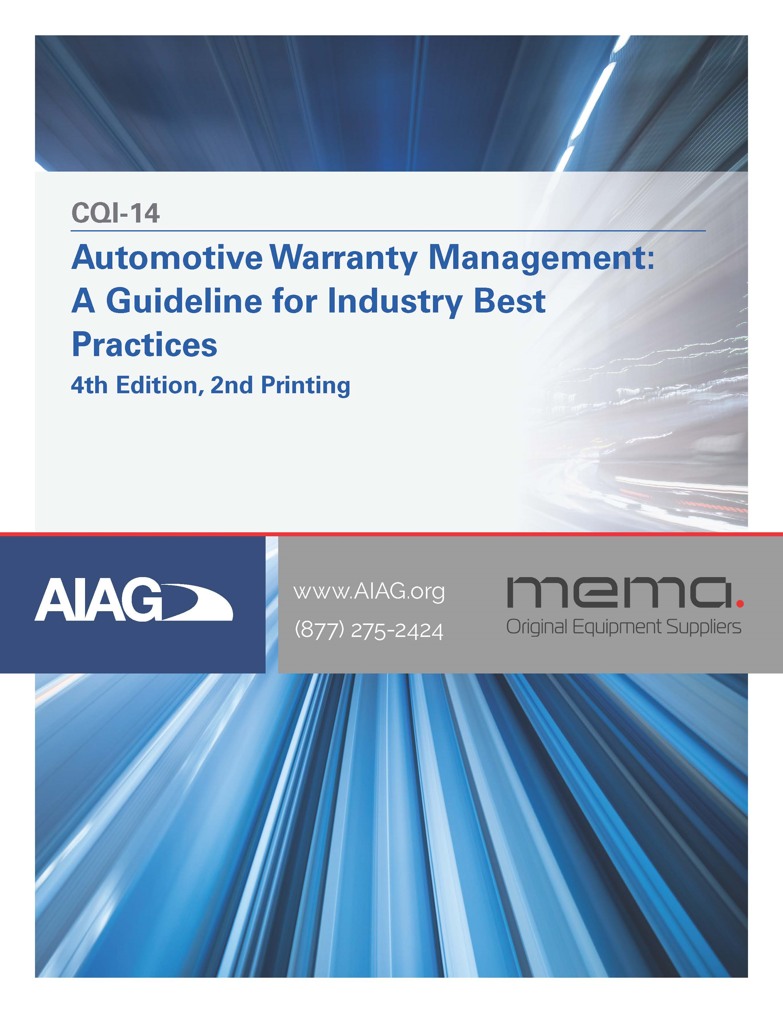 AIAG Automotive Warranty Management (1.9.2023)